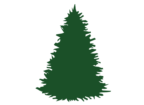 Pen Tool Xmas Tree Create a jagged triangle shape