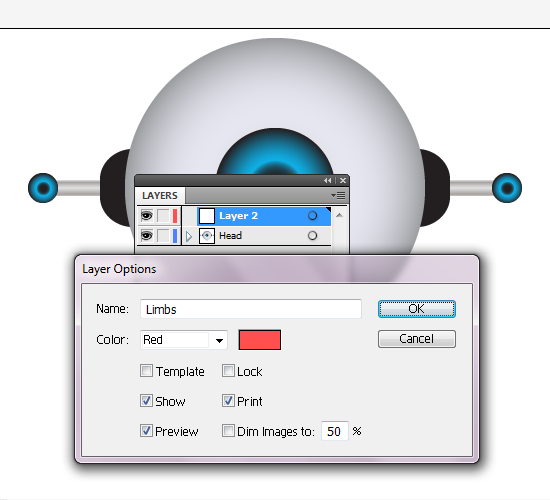 Create New Layer named Limbs