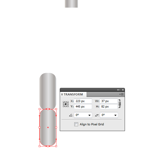 Copy and Paste in Front Then Adjust Y-Value to 445px