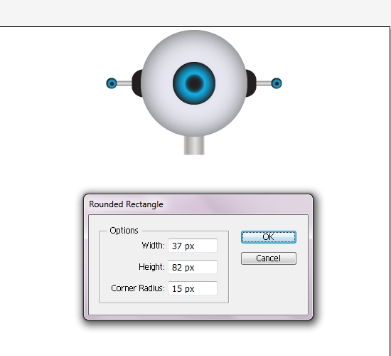37px by 82px with 15px Corner Radius
