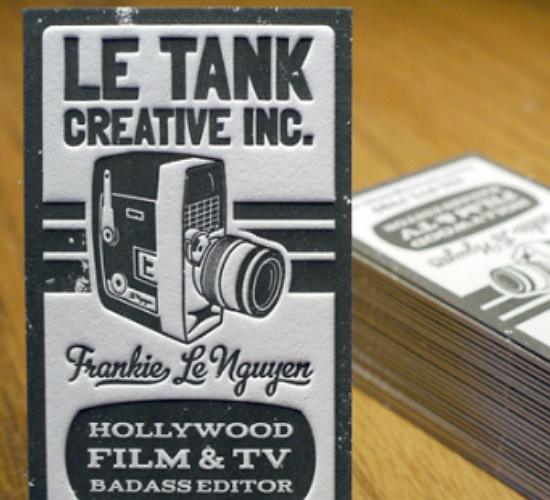 Le Tank Creative Business Card by Print & Grain Le Tank Creative Business Card by Print & Grain