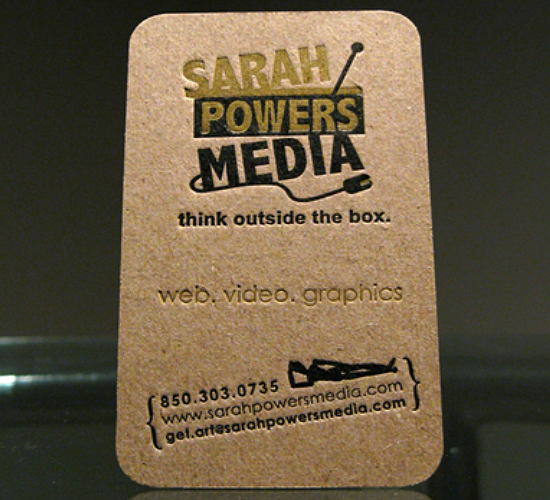 Sarah Powers Media Business Card Sarah Powers Media Business Card