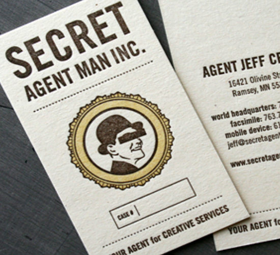 Secret Agent Man Business Card by Clockwork Active Media Systems Secret Agent Man Business Card by Clockwork Active Media Systems