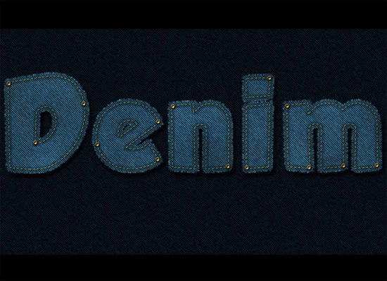 Create a Stitched Denim Text Effect in Photoshop