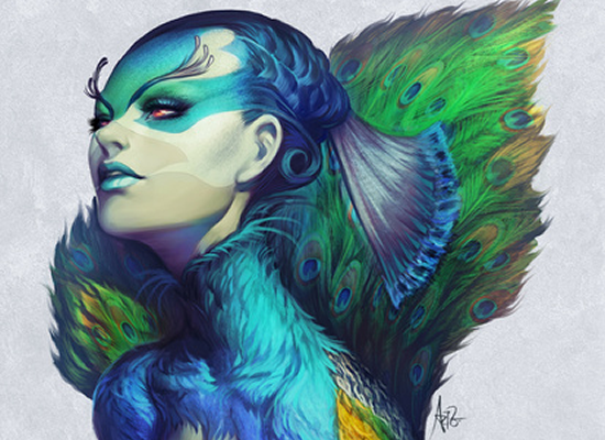 Peacock Queen by Artgerm (Stanley Lau)