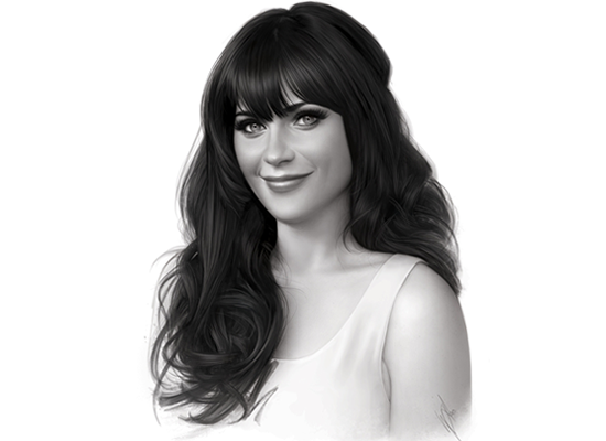 Zooey Deschanel by Warren Louw