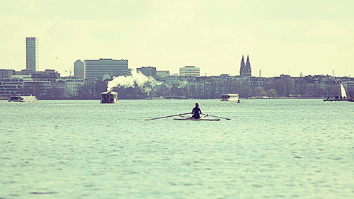 Alster Boat Wharf by Hamburg Cinemagraphs