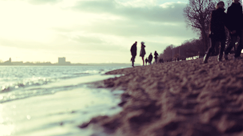 Sandy Beach of the River Elbe by Hamburg Cinemagraphs
