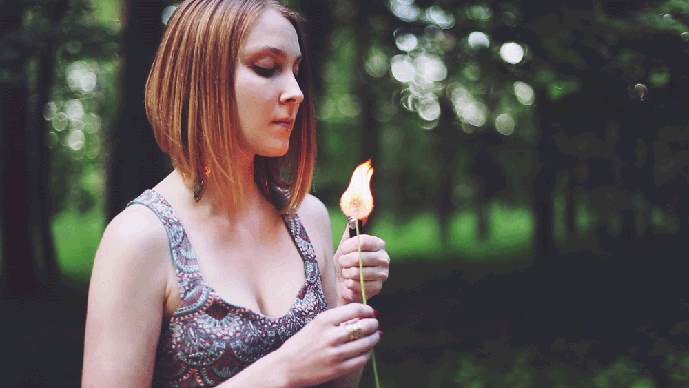 Flamed Plant by Daria Khoroshavina